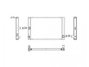 NRF 53764 radiatorius, variklio aušinimas 
 Aušinimo sistema -> Radiatorius/alyvos aušintuvas -> Radiatorius/dalys
164000N060