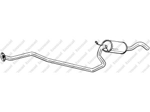 BOSAL 286-775 vidurinis duslintuvas 
 Išmetimo sistema -> Duslintuvas
1018849, 1507313, 6677960