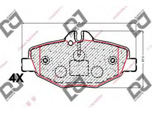 DJ PARTS BP1980 stabdžių trinkelių rinkinys, diskinis stabdys 
 Techninės priežiūros dalys -> Papildomas remontas
0034206520, 0034209920, 0044208720