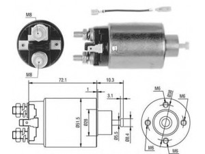 MAGNETI MARELLI 940113050443 solenoidinis jungiklis, starteris
M0T70381