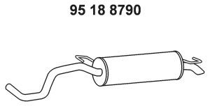 EBERSPÄCHER 95 18 8790 galinis duslintuvas 
 Išmetimo sistema -> Duslintuvas
6Q9.253.609 AD, 6Q9.253.609 N, 6Q9253609BB