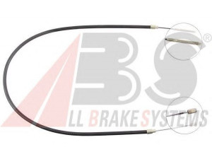 A.B.S. K10386 trosas, stovėjimo stabdys 
 Stabdžių sistema -> Valdymo svirtys/trosai