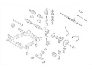 DELPHI OPEL-16972-F rato pakaba 
 Ašies montavimas/vairavimo mechanizmas/ratai -> Prekių paieška pagal schemą