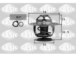 SASIC 9000066 termostatas, aušinimo skystis 
 Aušinimo sistema -> Termostatas/tarpiklis -> Thermostat
059121113B