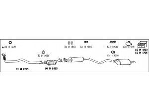 HJS Op_385 išmetimo sistema 
 Išmetimo sistema -> Išmetimo sistema, visa