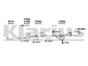 KLARIUS 330445U išmetimo sistema 
 Išmetimo sistema -> Išmetimo sistema, visa