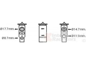 VAN WEZEL 58001366 išsiplėtimo vožtuvas, oro kondicionavimas 
 Oro kondicionavimas -> Vožtuvai
701820679D