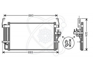 ELECTRO AUTO 30Y0025 kondensatorius, oro kondicionierius 
 Oro kondicionavimas -> Kondensatorius
976062D000