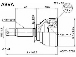 ASVA MT-16 jungčių komplektas, kardaninis velenas 
 Ratų pavara -> Sujungimai/komplektas
MB620481, MB620752, MB620755, MB620758