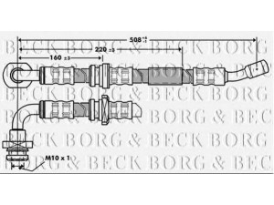 BORG & BECK BBH7211 stabdžių žarnelė 
 Stabdžių sistema -> Stabdžių žarnelės
5155081A00