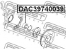 FEBEST DAC39740039 rato guolis
1484266, 1603191, 1603196, 09267-39004