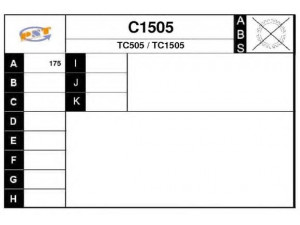 SNRA C1505 kardaninis velenas
5409715