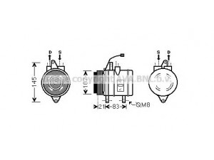 AVA QUALITY COOLING DWK098 kompresorius, oro kondicionierius 
 Oro kondicionavimas -> Kompresorius/dalys
96406678, 96666741, 96858723