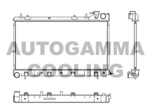 AUTOGAMMA 107537 radiatorius, variklio aušinimas 
 Aušinimo sistema -> Radiatorius/alyvos aušintuvas -> Radiatorius/dalys
45119SA020