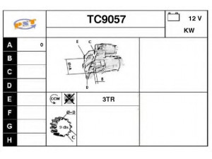SNRA TC9057 starteris