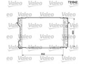 VALEO 731842 radiatorius, variklio aušinimas 
 Aušinimo sistema -> Radiatorius/alyvos aušintuvas -> Radiatorius/dalys
52463051, 6302005, 52463051, 52463052