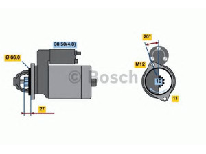 BOSCH 0 001 108 415 starteris 
 Elektros įranga -> Starterio sistema -> Starteris
079 911 021 C, 079 911 021 B, 079 911 021 C