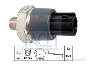 FACET 7.0166 alyvos slėgio jungiklis 
 Variklis -> Variklio elektra
25240-00QAG, 25240-4M400, 25240-4M40E