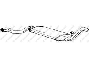 BOSAL 278-277 vidurinis duslintuvas 
 Išmetimo sistema -> Duslintuvas
321 253 409 A, 323 253 409 A