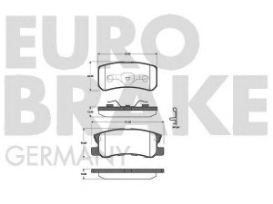EUROBRAKE 5502223025 stabdžių trinkelių rinkinys, diskinis stabdys 
 Techninės priežiūros dalys -> Papildomas remontas
425390, 425448, 4605A447, 4605A448