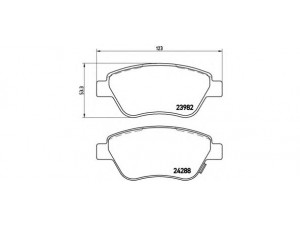 BREMBO P 59 051 stabdžių trinkelių rinkinys, diskinis stabdys 
 Techninės priežiūros dalys -> Papildomas remontas
1605353, 1605357, 1605359, 93167073