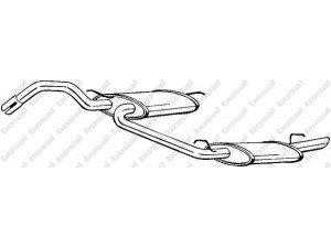 BOSAL 280-793 galinis duslintuvas 
 Išmetimo sistema -> Duslintuvas
GEX-33070, GEX-33157, GEX-33209
