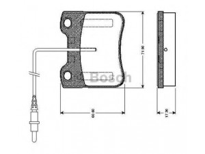 BOSCH 0 986 TB2 582 stabdžių trinkelių rinkinys, diskinis stabdys 
 Techninės priežiūros dalys -> Papildomas remontas
4250 90, 4251 64, 4252 84