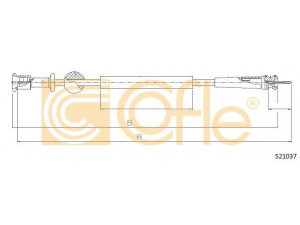 COFLE S21037 tachometro velenas 
 Dviratė transporto priemonės -> Kabeliai ir tachometro velenaai -> Tachometro velenas
6123F2, 6123F3, 6123H7, 6123H8