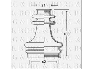 BORG & BECK BCB2670 gofruotoji membrana, kardaninis velenas 
 Ratų pavara -> Gofruotoji membrana
328765, 328765, 3287.65