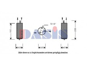 AKS DASIS 803580N džiovintuvas, oro kondicionierius 
 Oro kondicionavimas -> Džiovintuvas
6025311363, 6025315738, 7701045347