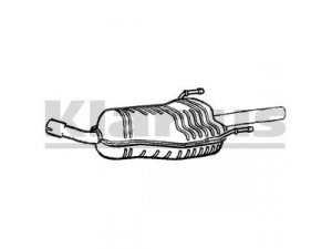 KLARIUS GM593E galinis duslintuvas 
 Išmetimo sistema -> Duslintuvas
5852586, 13235385, 13235385, 5852586