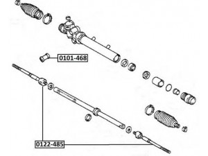 ASVA 0101-468 valdymo svirties/išilginių svirčių įvorė 
 Ašies montavimas/vairavimo mechanizmas/ratai -> Valdymo svirtis/pasukamosios svirties sujungimas -> Montavimas/sutvirtinimas
45516-30020