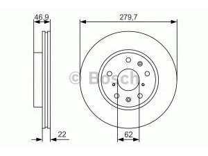 BOSCH 0 986 479 S58 stabdžių diskas 
 Stabdžių sistema -> Diskinis stabdys -> Stabdžių diskas
71742850, 55311 79J01 000, 55311-79J01
