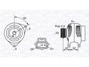 MAGNETI MARELLI 063341778010 kintamosios srovės generatorius 
 Elektros įranga -> Kint. sr. generatorius/dalys -> Kintamosios srovės generatorius
1102821, 1117829, YS6110300DA, YS6110300DB