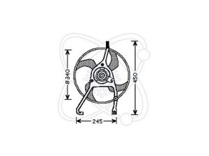 ELECTRO AUTO 32VC007 ventiliatorius, radiatoriaus 
 Aušinimo sistema -> Oro aušinimas
1253C4
