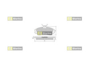 STARLINE BD S374P stabdžių trinkelių rinkinys, diskinis stabdys 
 Techninės priežiūros dalys -> Papildomas remontas
425213
