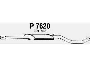 FENNO P7620 vidurinis duslintuvas 
 Išmetimo sistema -> Duslintuvas
3267636, 3277522, 3287201, 3290936