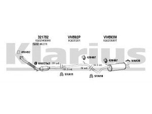KLARIUS 790208U išmetimo sistema 
 Išmetimo sistema -> Išmetimo sistema, visa