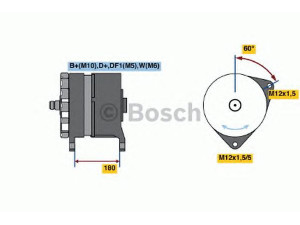 BOSCH 0 120 689 536 kintamosios srovės generatorius 
 Elektros įranga -> Kint. sr. generatorius/dalys -> Kintamosios srovės generatorius
009 154 25 02, A 009 154 25 02