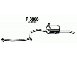FENNO P3808 galinis duslintuvas 
 Išmetimo sistema -> Duslintuvas
MB252679, MB431364, MB925127