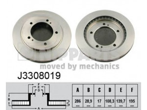 NIPPARTS J3308019 stabdžių diskas 
 Dviratė transporto priemonės -> Stabdžių sistema -> Stabdžių diskai / priedai
55211-65D01, 55211-65D02