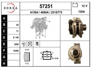 EAI 57251 kintamosios srovės generatorius
270600G011