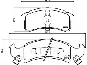 HELLA PAGID 8DB 355 014-271 stabdžių trinkelių rinkinys, diskinis stabdys 
 Techninės priežiūros dalys -> Papildomas remontas
12510001, 12510027, 12510023