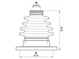 OPEN PARTS SJK7166.00 gofruotoji membrana, kardaninis velenas 
 Ratų pavara -> Gofruotoji membrana
191498201A, 191498201D, 321498201