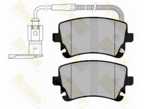 Brake ENGINEERING PA1571 stabdžių trinkelių rinkinys, diskinis stabdys 
 Techninės priežiūros dalys -> Papildomas remontas
7H0698451, 7H0698451B