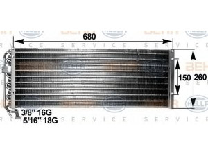 HELLA 8FC 351 300-091 kondensatorius, oro kondicionierius 
 Oro kondicionavimas -> Kondensatorius
81 61920 6018