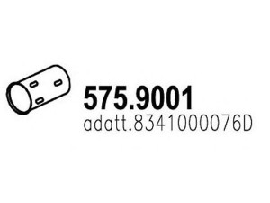 ASSO 575.9001 išleidimo kolektorius 
 Išmetimo sistema -> Išmetimo vamzdžiai
8341000191