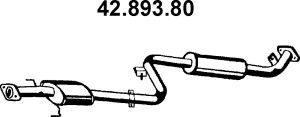 EBERSPÄCHER 42.893.80 vidurinis duslintuvas 
 Išmetimo sistema -> Duslintuvas
28650-34020, 28650-34121