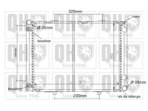 QUINTON HAZELL QER1189 radiatorius, variklio aušinimas 
 Aušinimo sistema -> Radiatorius/alyvos aušintuvas -> Radiatorius/dalys
201 500 4803, 201 500 4903