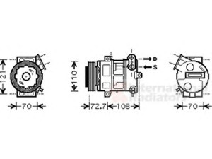 VAN WEZEL 3700K419 kompresorius, oro kondicionierius 
 Oro kondicionavimas -> Kompresorius/dalys
55703721, 6854093